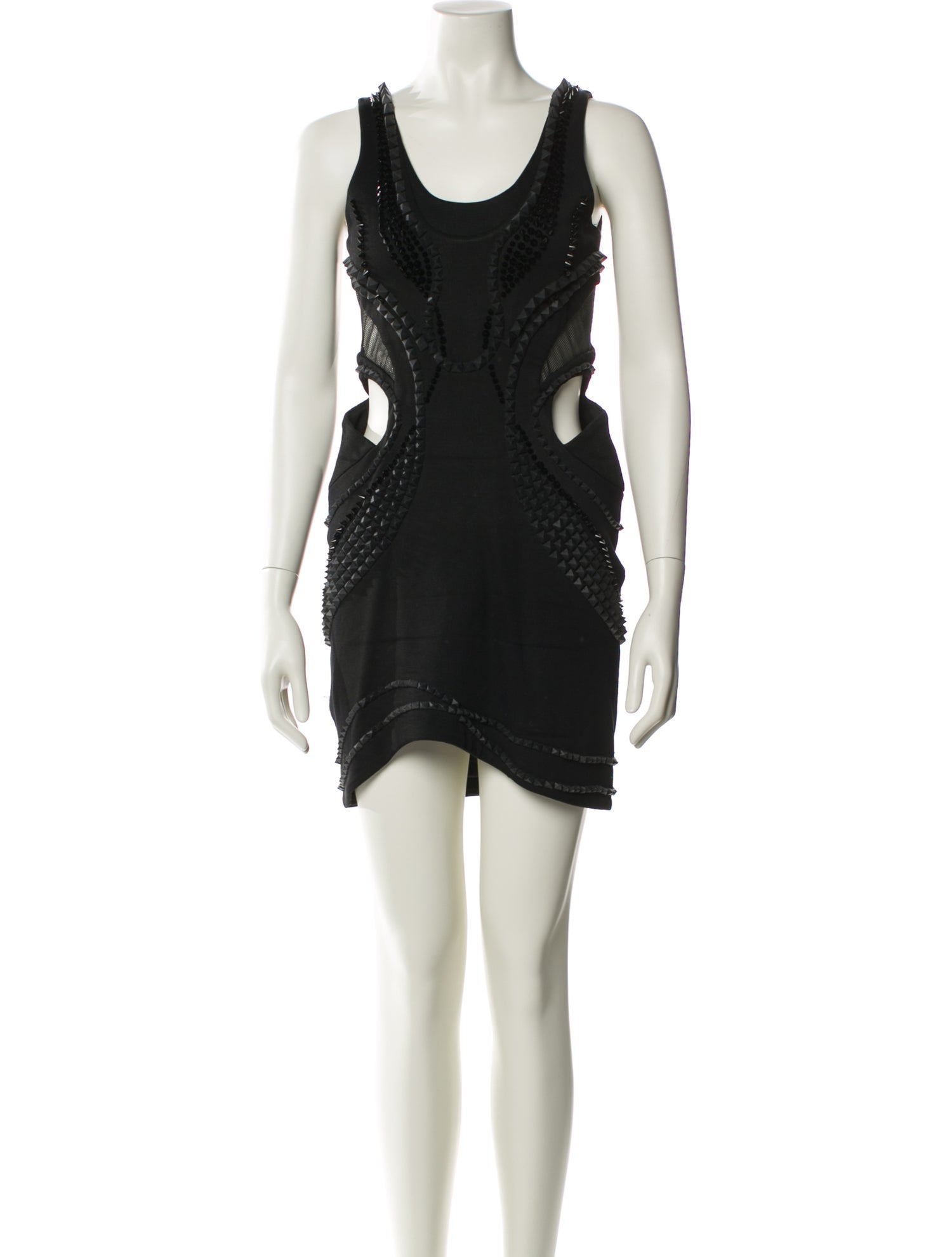 Jay Ahr Scoop Neck Mini Dress