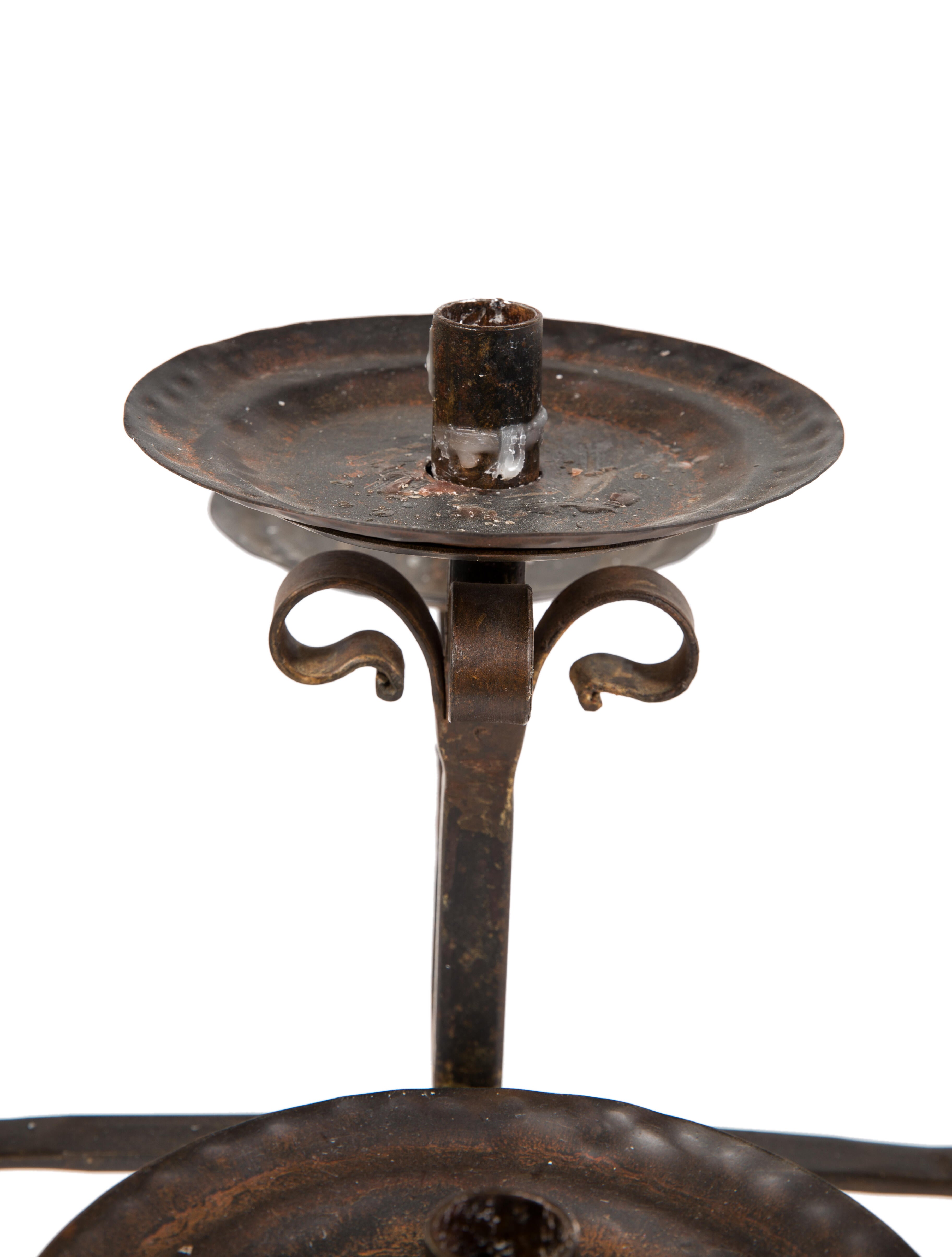 Jan Barboglio Iron Candelabra Brown Decorative Accents, Decor