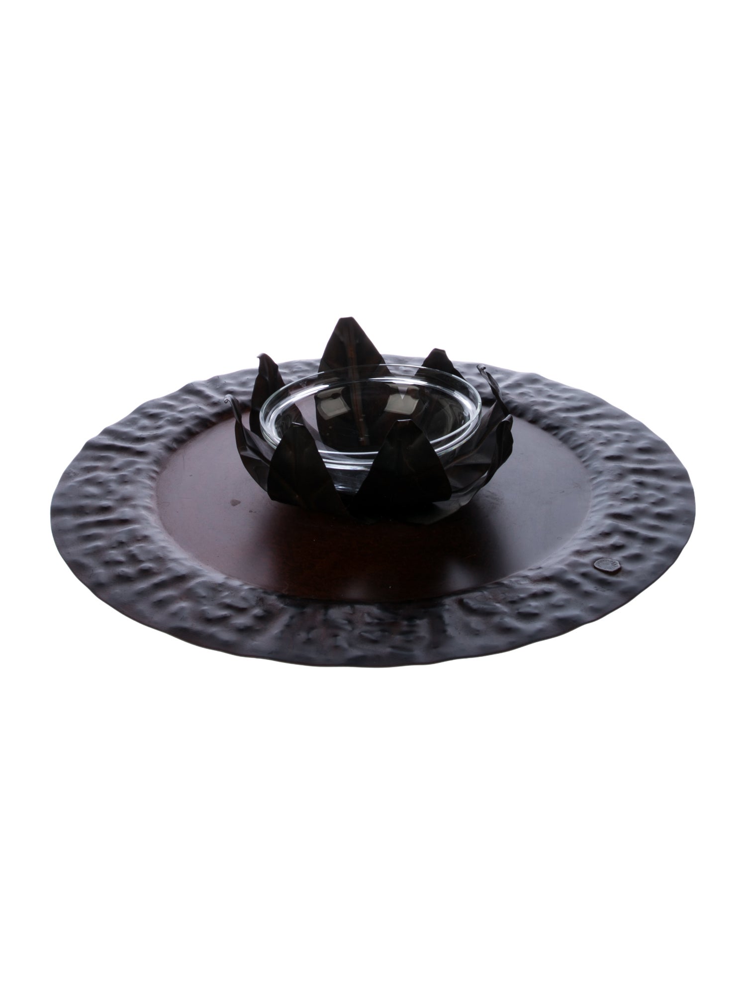Jan Barboglio Circular Iron Plate Table Accent