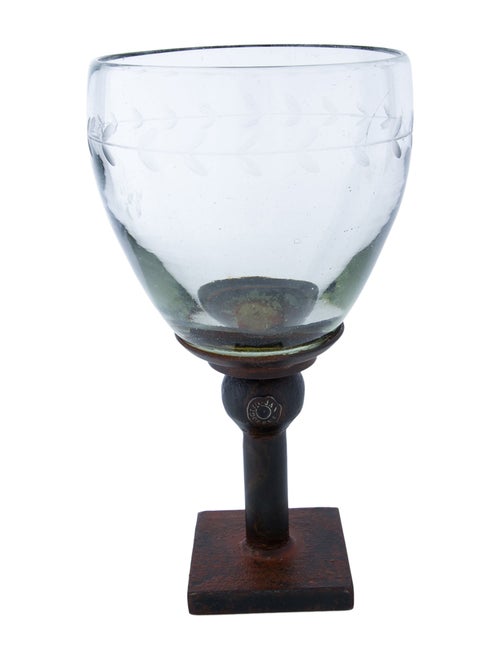 Jan Barboglio Iron Pedestal Vase