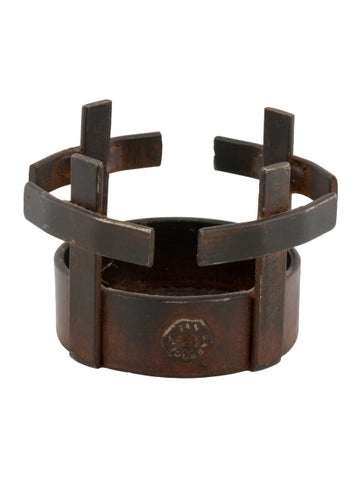 Jan Barboglio Decorative Accents Cross Round Candle Holder