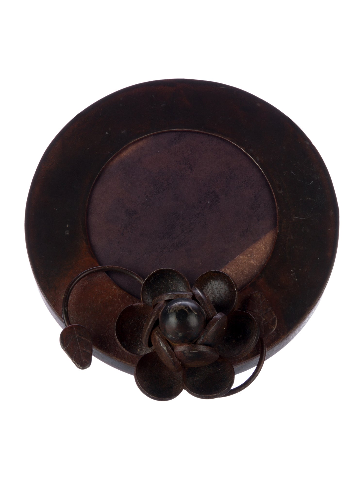 Jan Barboglio Iron Round Wall Picture Flower Frame