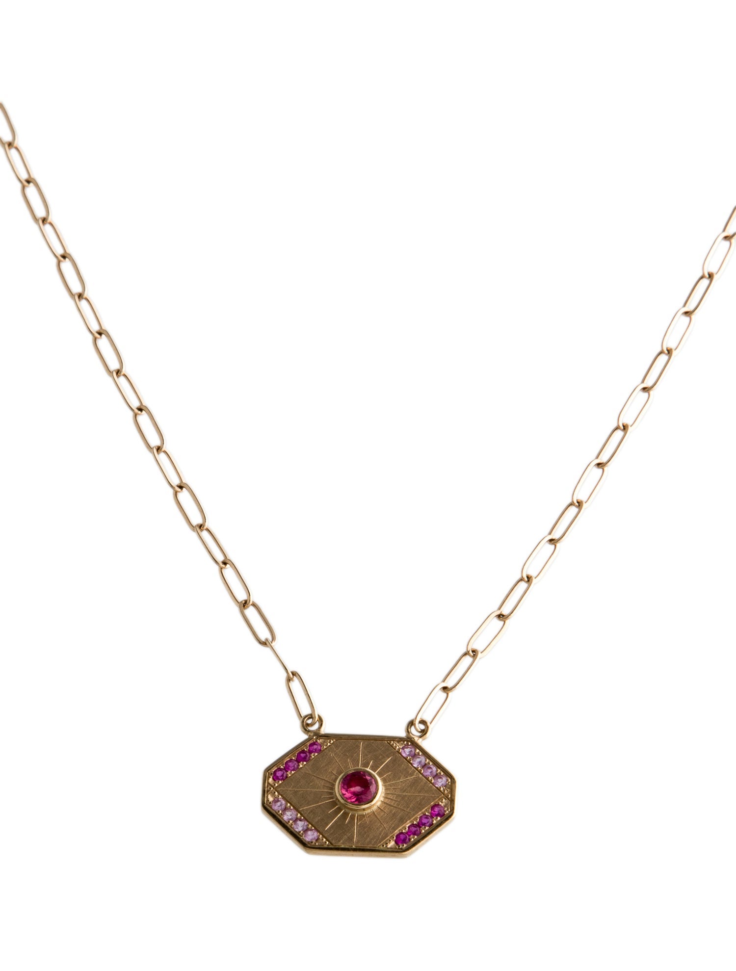 Julez Bryant 14K Sapphire & Spinel Pendant Necklace