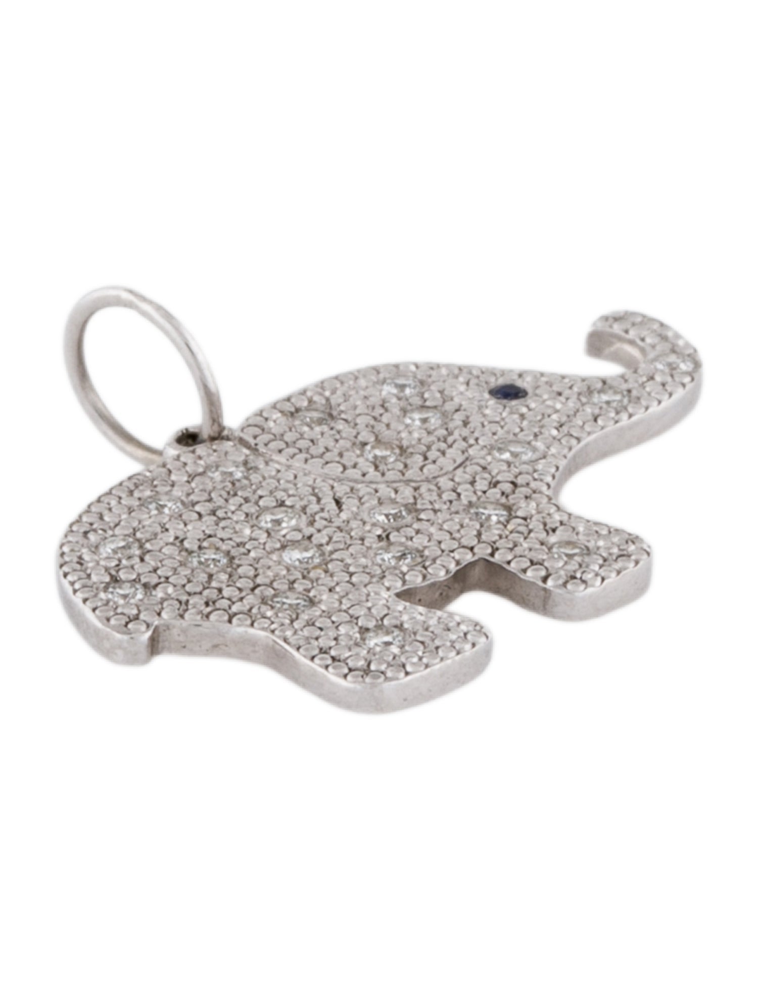 Julez Bryant 14K Sapphire & Diamond Elli Elephant Pendant