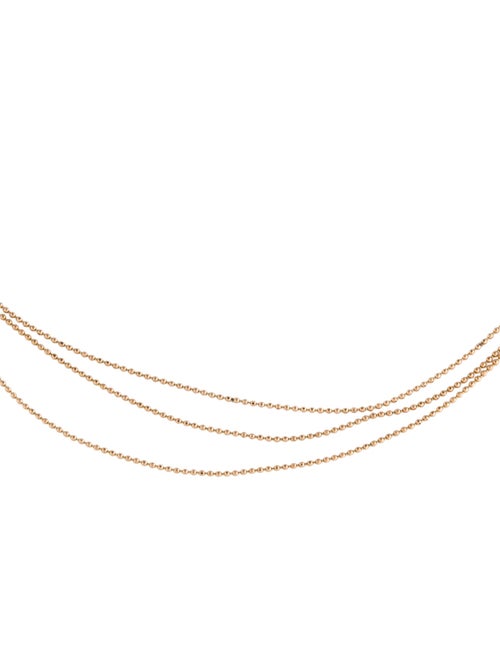 Julez Bryant 14K Chai 3-Tiered Choker Necklace