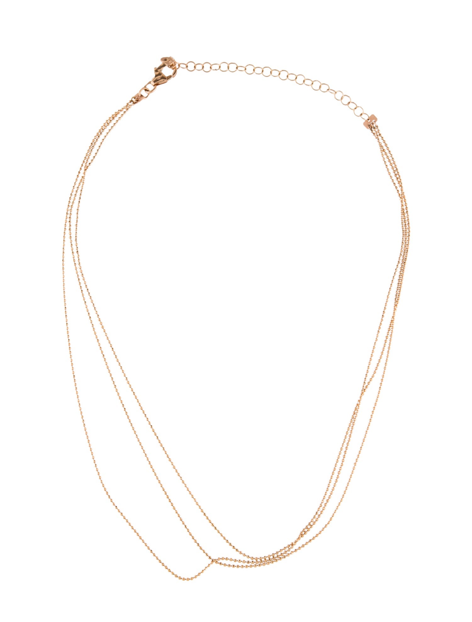 Julez Bryant 14K Chai Triple Layer Dainty Choker Necklace