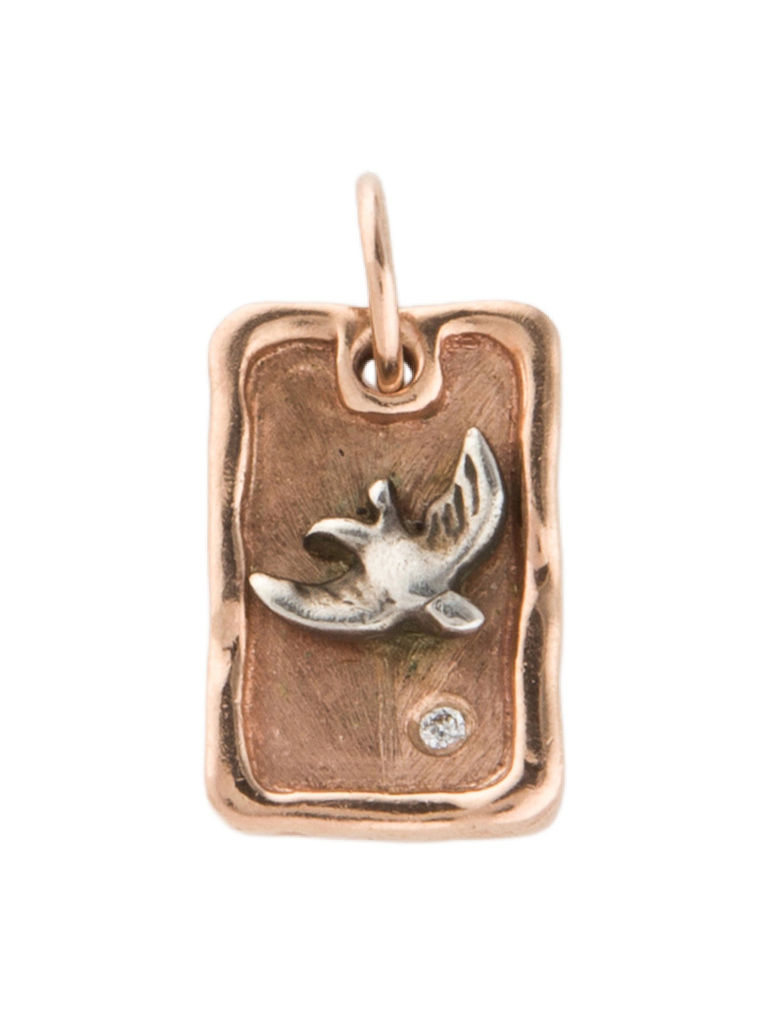 Julez Bryant 14K Diamond Bird Charm