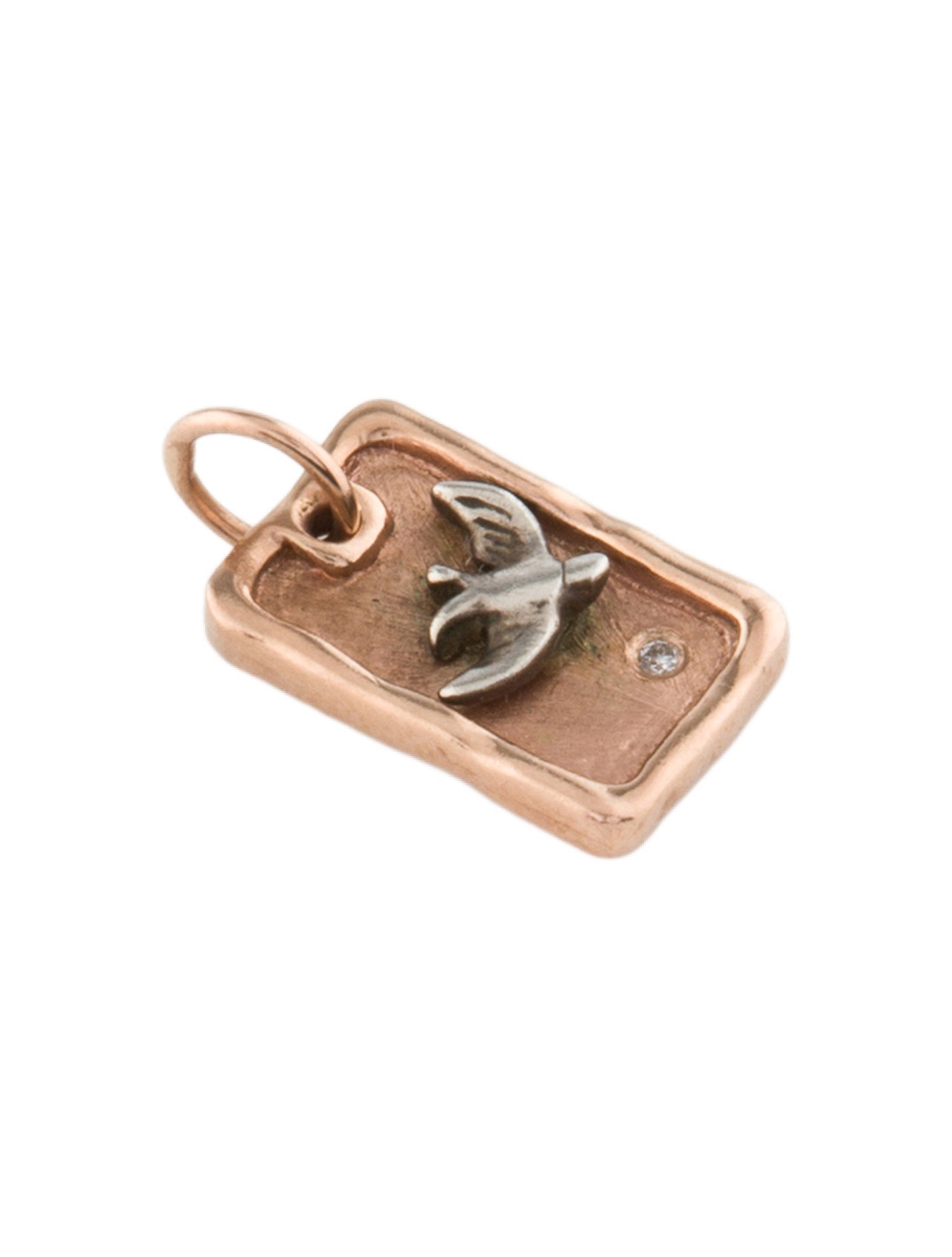 Julez Bryant 14K Diamond Bird Charm