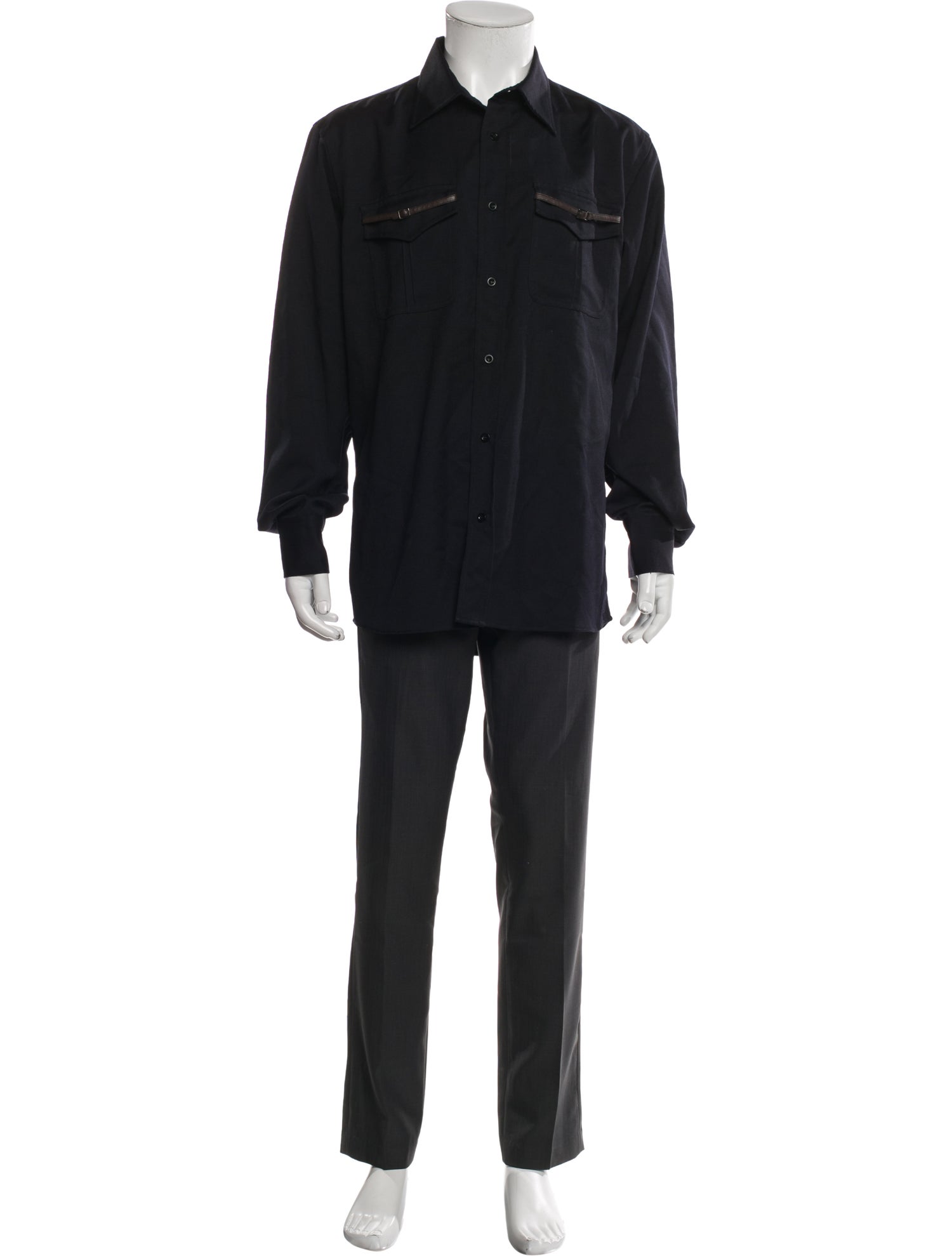 John Bartlett Virgin Wool Long Sleeve Shirt