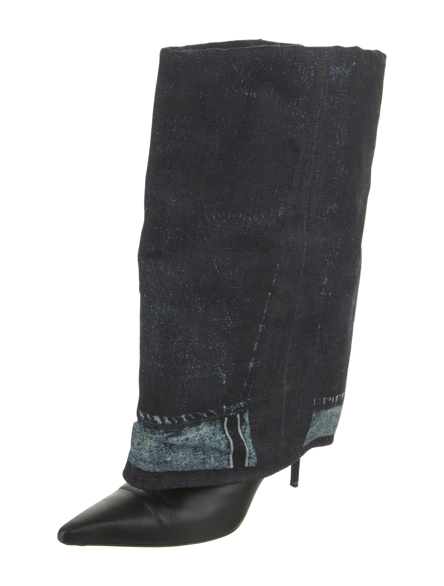 Jimmy Choo x Jean Paul Gaultier Leather Trompe L'oeil Boots