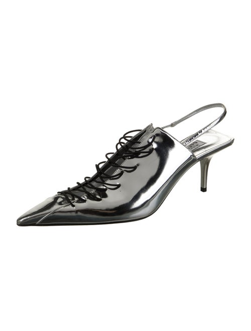 Jimmy Choo x Jean Paul Gaultier Leather Slingback Pumps