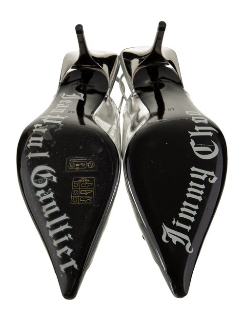 Jimmy Choo x Jean Paul Gaultier Leather Slingback Pumps