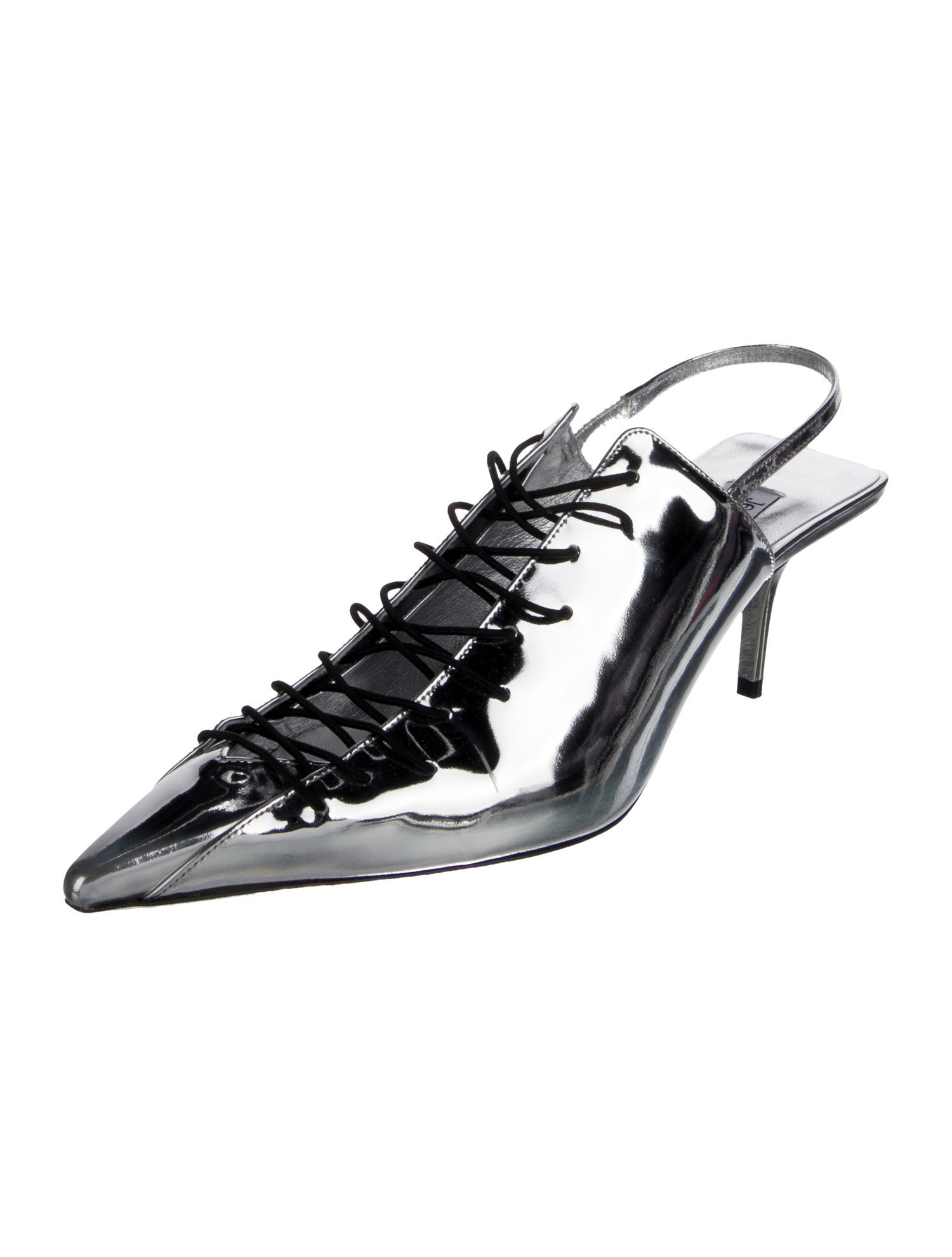 Jimmy Choo x Jean Paul Gaultier Leather Slingback Pumps