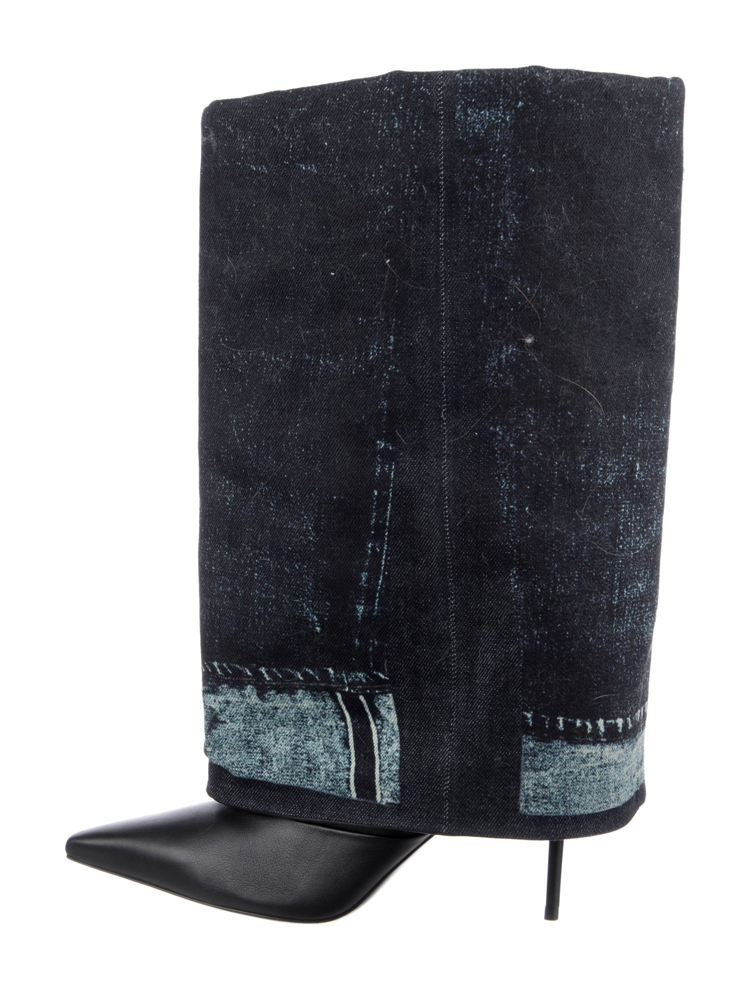 Jimmy Choo x Jean Paul Gaultier Denim Rain Boots