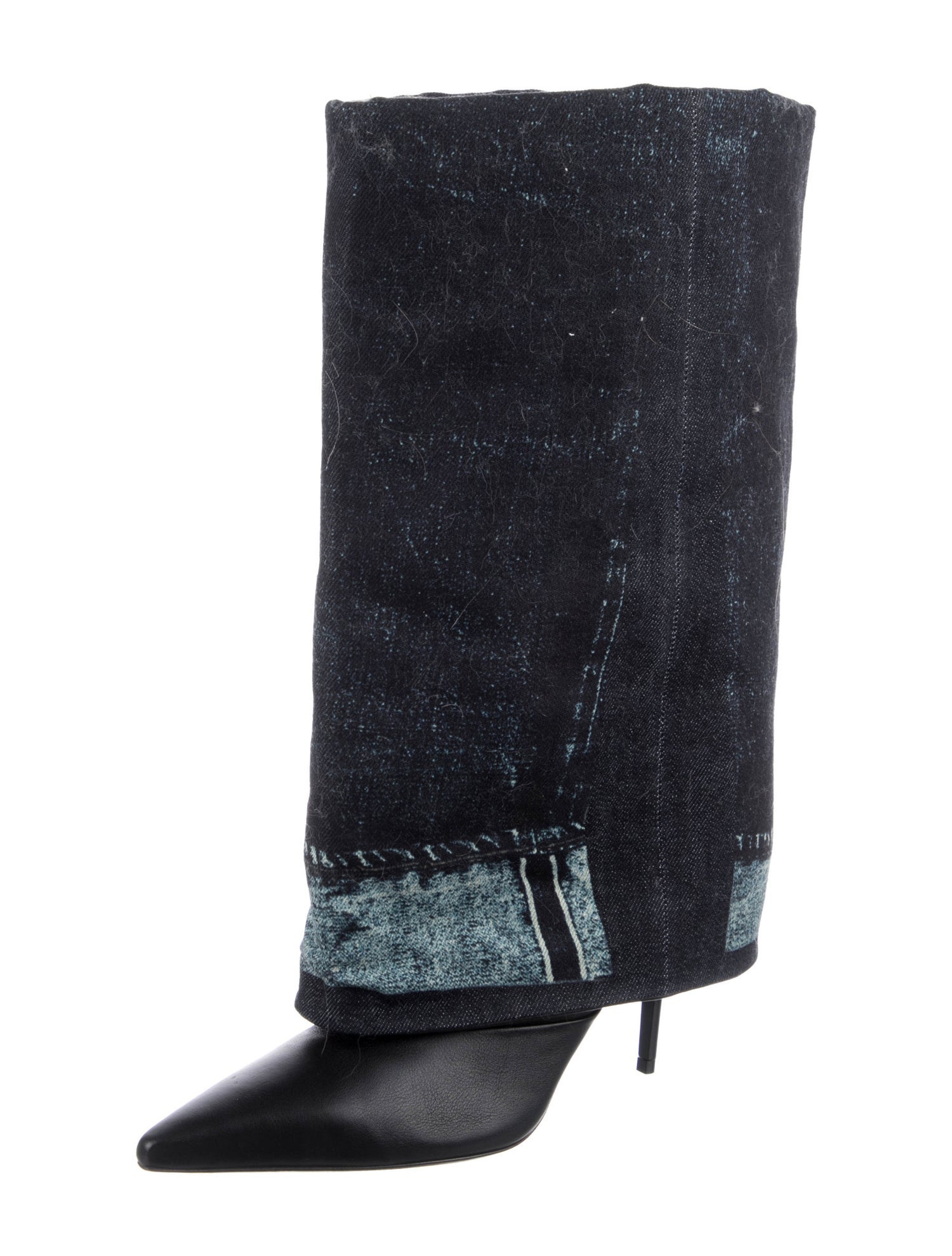 Jimmy Choo x Jean Paul Gaultier Denim Rain Boots