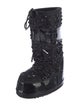 Jimmy Choo x Moon Boot Canvas Printed Lace-Up Boots