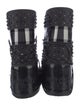 Jimmy Choo x Moon Boot Canvas Printed Lace-Up Boots