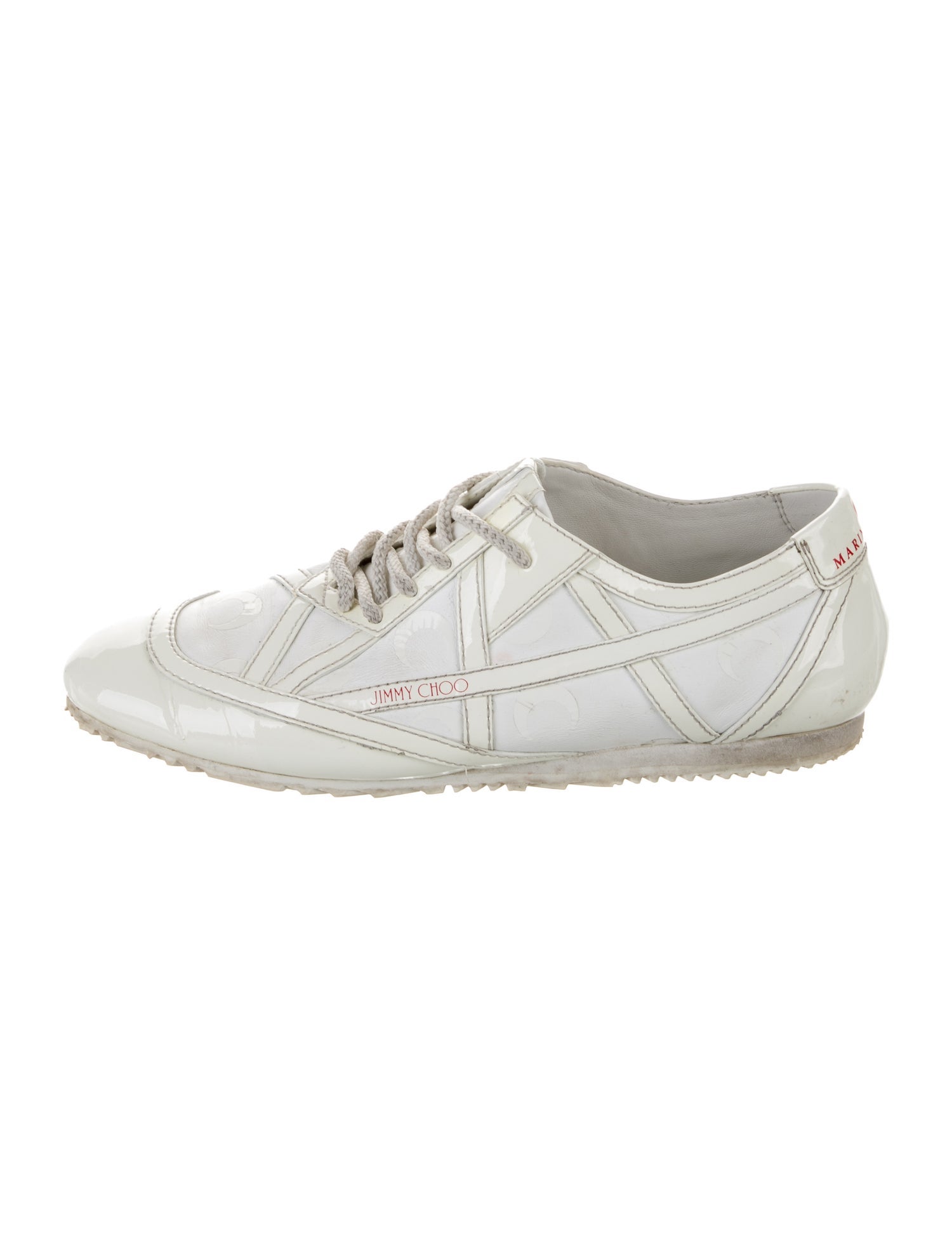 JIMMY CHOO x Marine Serre 関税込み leather sneakers Jimmy Choo Exclusive to Mytheresa – x Marine SERRE Leather
