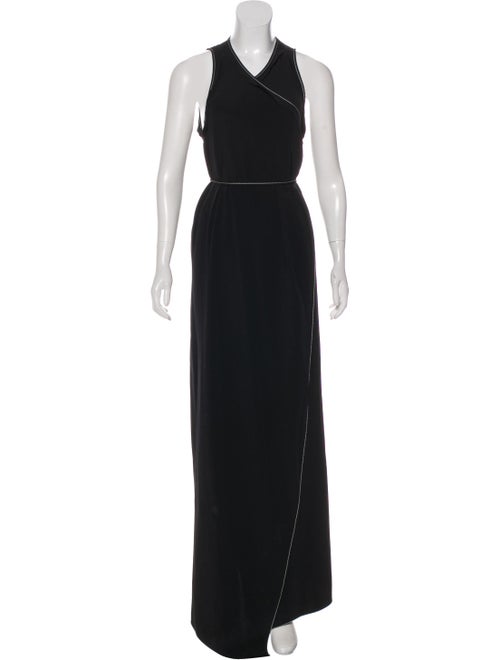 Juan Carlos Obando Silk Wrap Dress Black