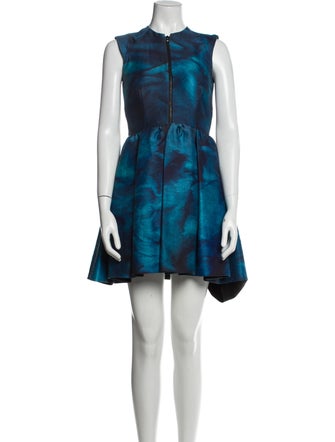 Juan Carlos Obando Tie-Dye Print Mini Dress