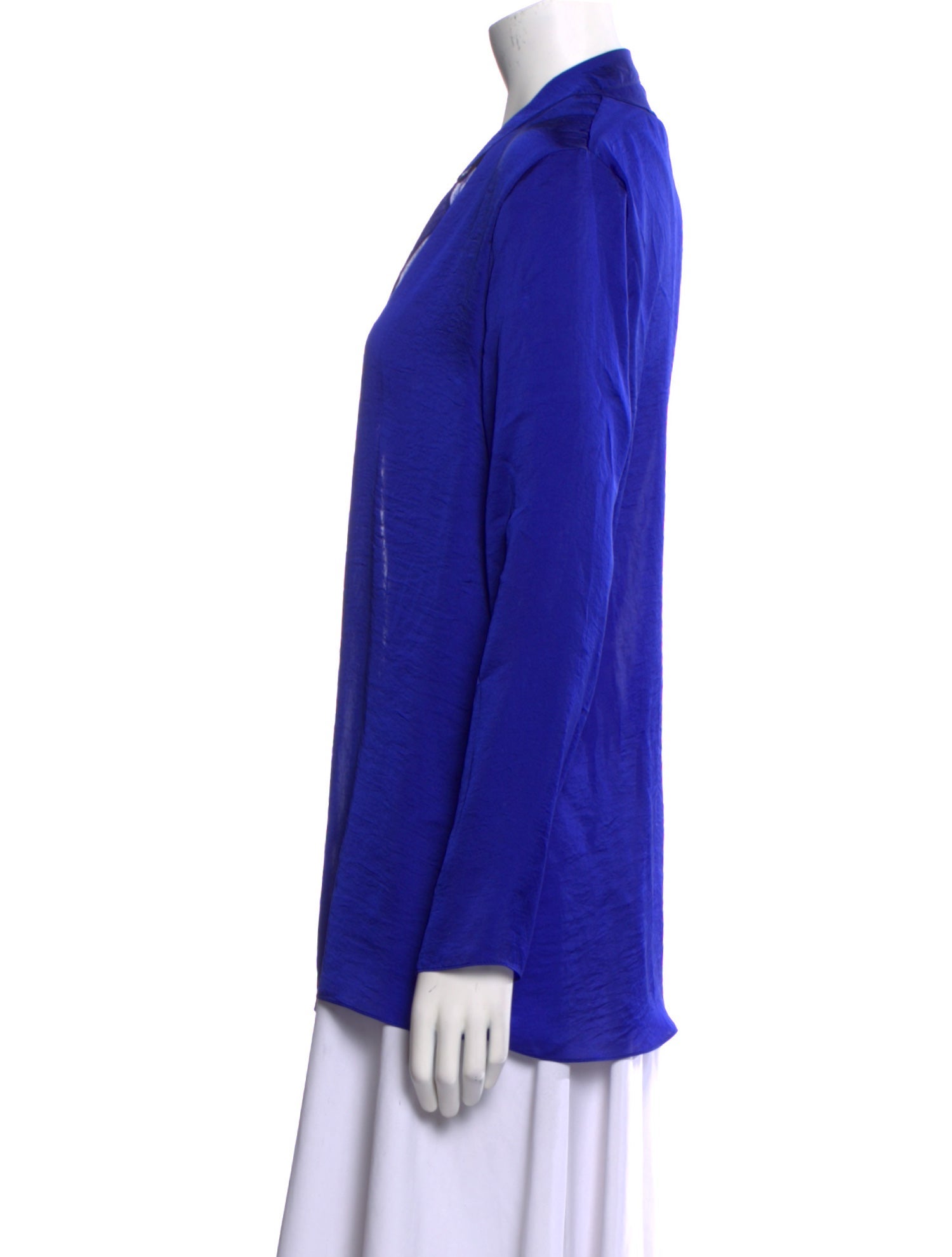 Juan Carlos Obando V-Neck Long Sleeve Blouse