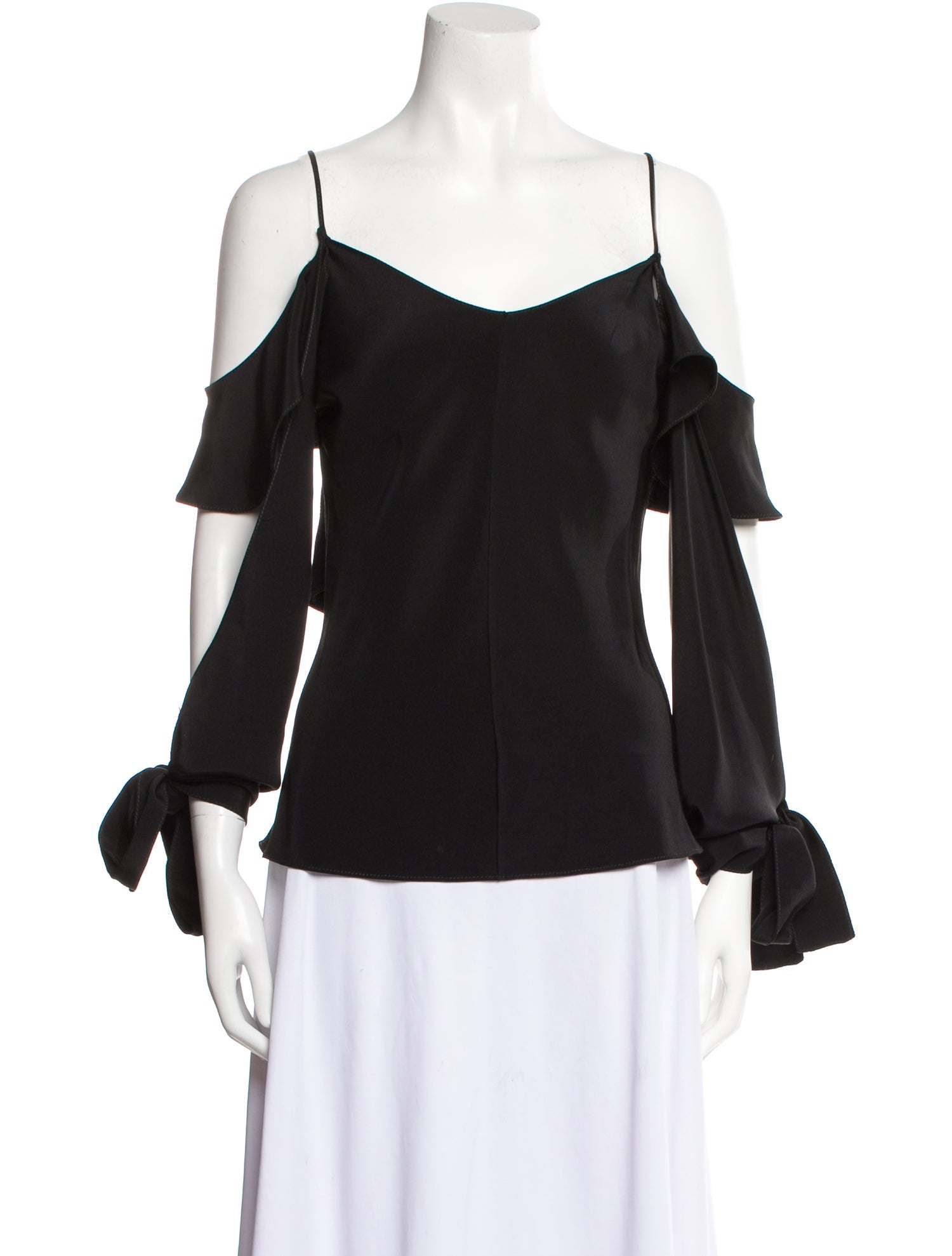 Juan Carlos Obando Silk Square Neckline Blouse