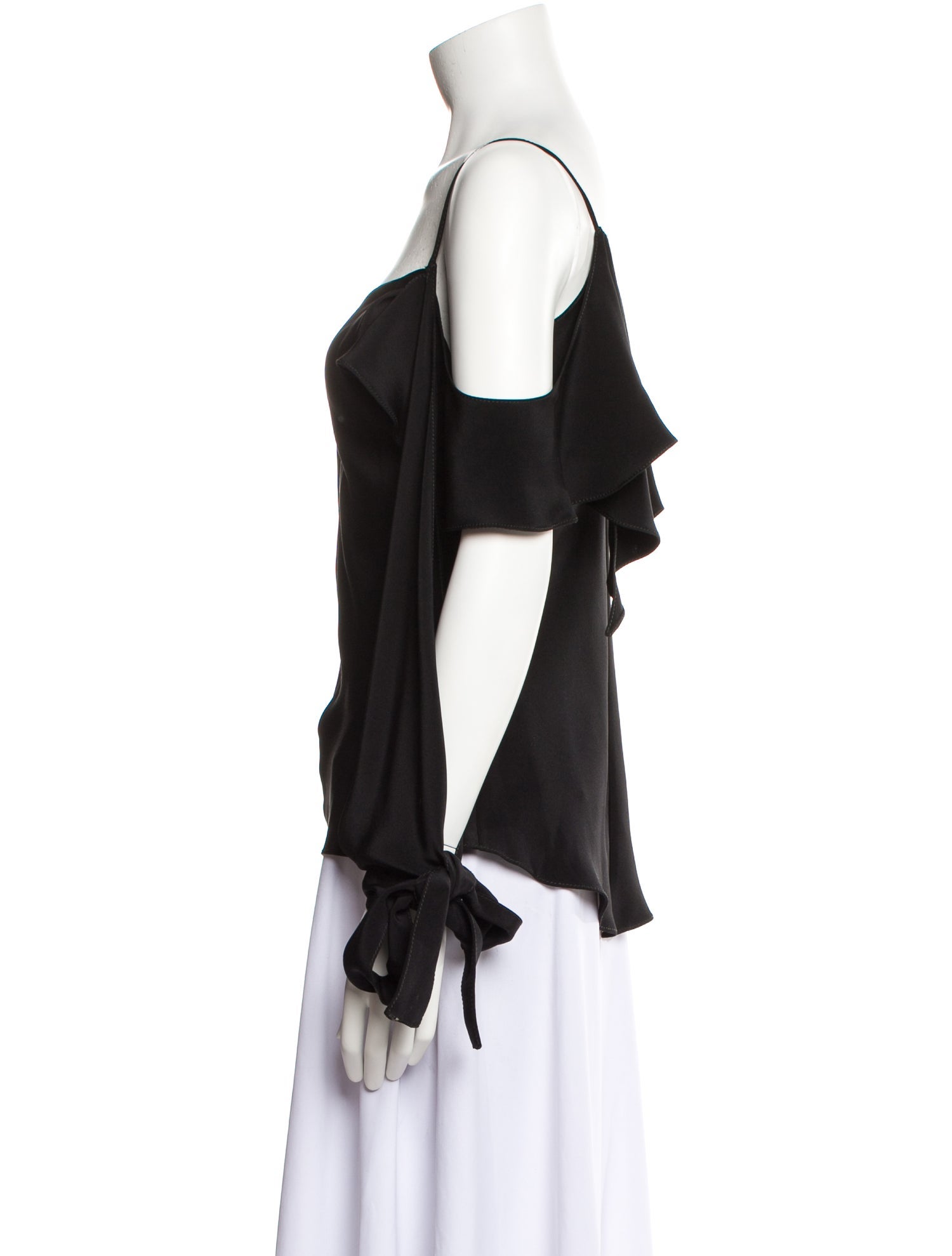 Juan Carlos Obando Silk Square Neckline Blouse