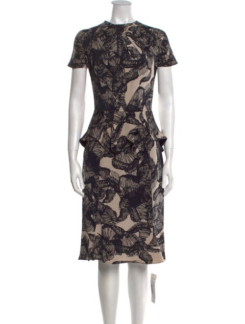 Juan Carlos Obando Printed Midi Length Dress