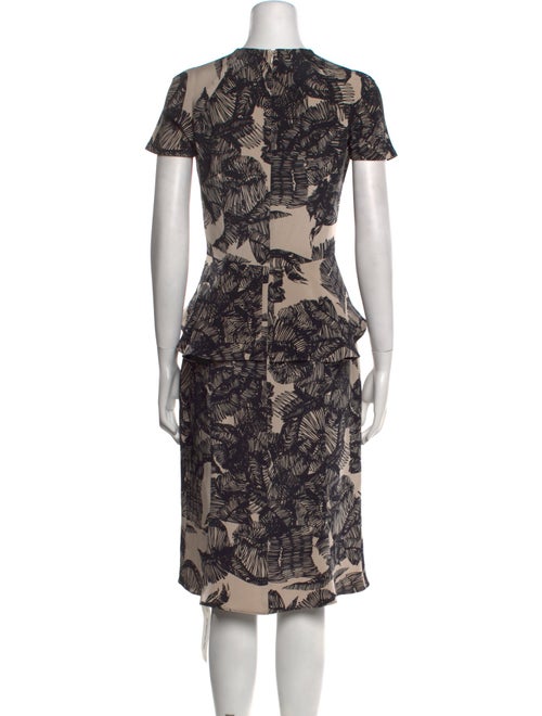 Juan Carlos Obando Printed Midi Length Dress