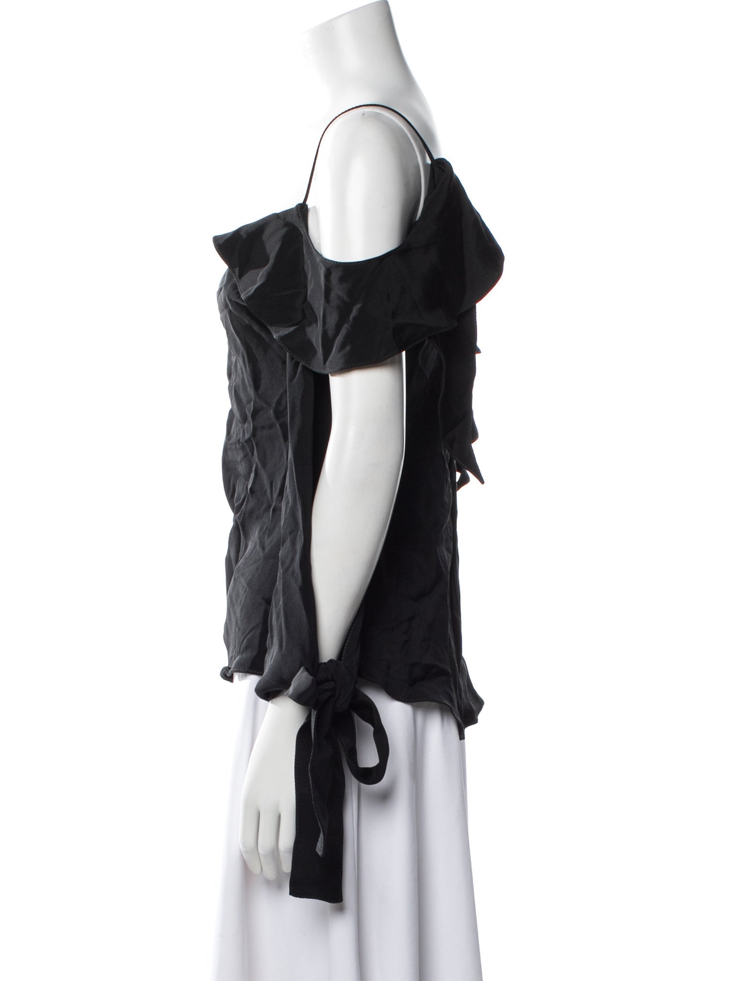 Juan Carlos Obando Silk Off-The-Shoulder Blouse