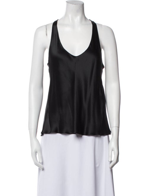 Juan Carlos Obando Silk V-Neck Top