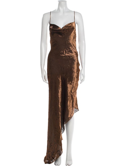 Juan Carlos Obando Silk Long Dress