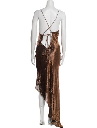 Juan Carlos Obando Silk Long Dress