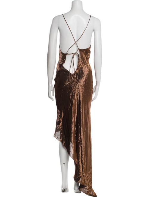 Juan Carlos Obando Silk Long Dress