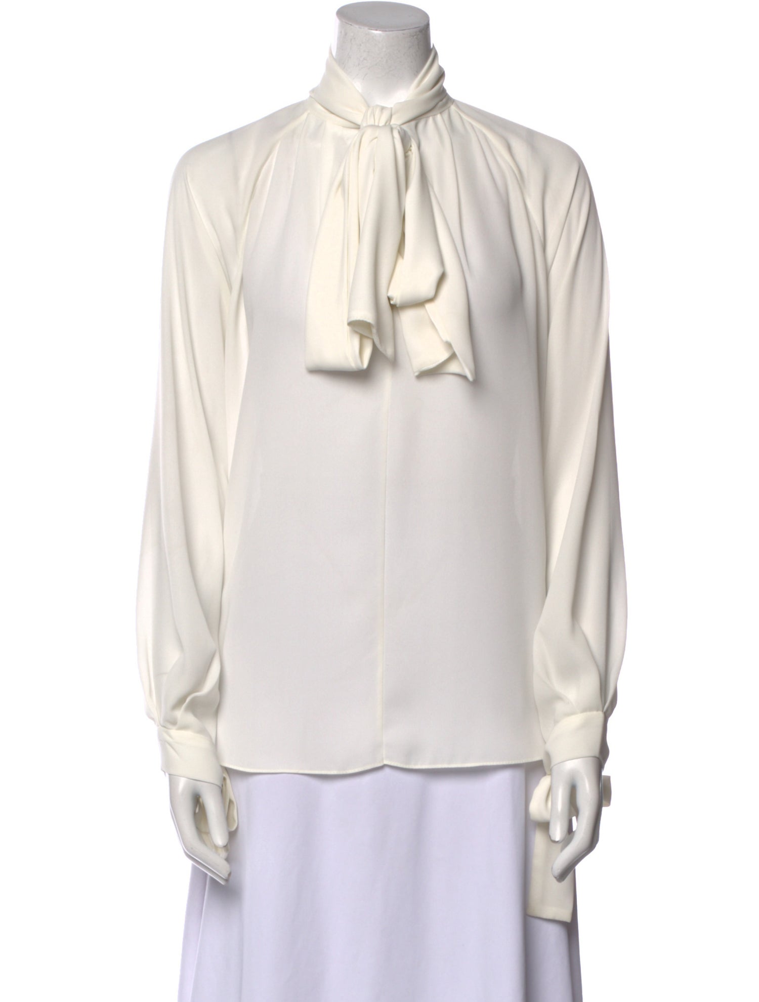 Juan Carlos Obando Mock Neck Long Sleeve Blouse