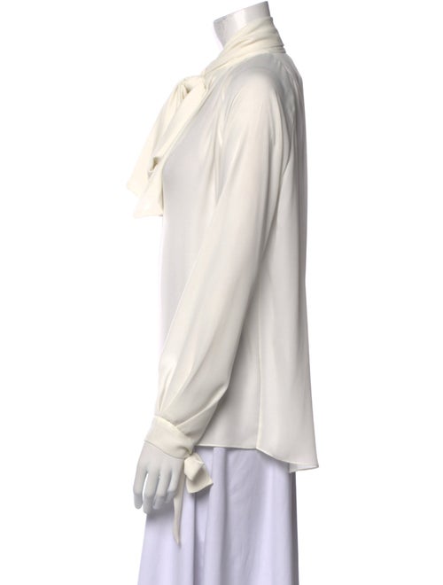 Juan Carlos Obando Mock Neck Long Sleeve Blouse