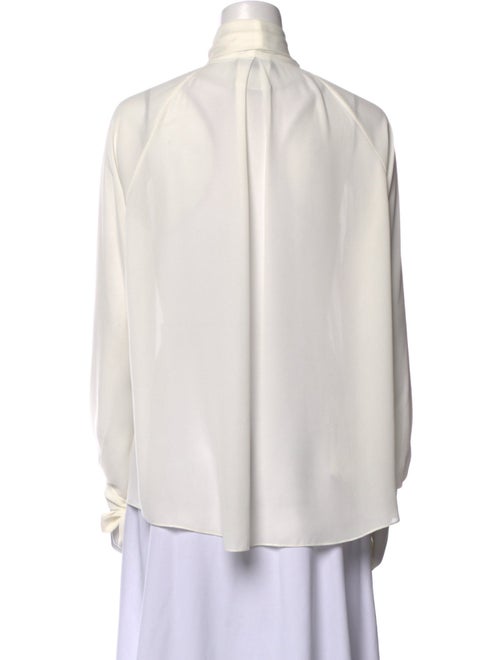 Juan Carlos Obando Mock Neck Long Sleeve Blouse