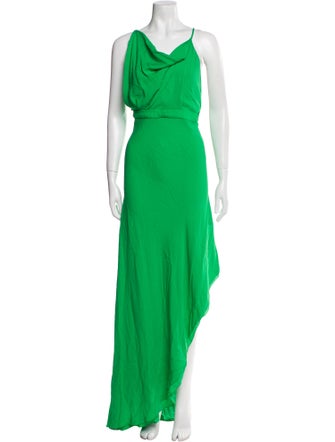 Juan Carlos Obando Silk Long Dress