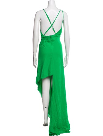 Juan Carlos Obando Silk Long Dress