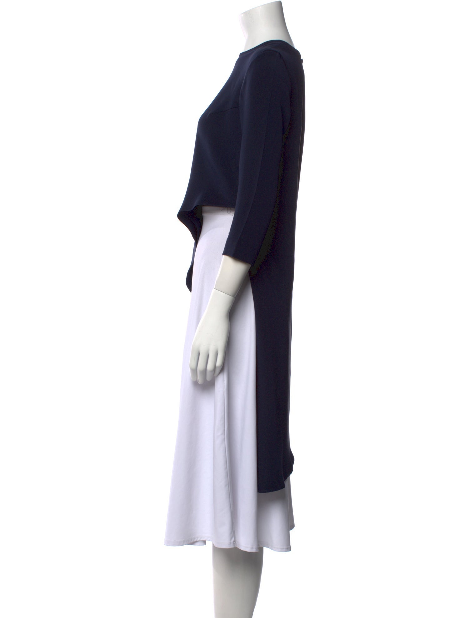 Juan Carlos Obando Silk Scoop Neck Top