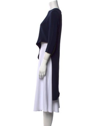 Juan Carlos Obando Silk Scoop Neck Top