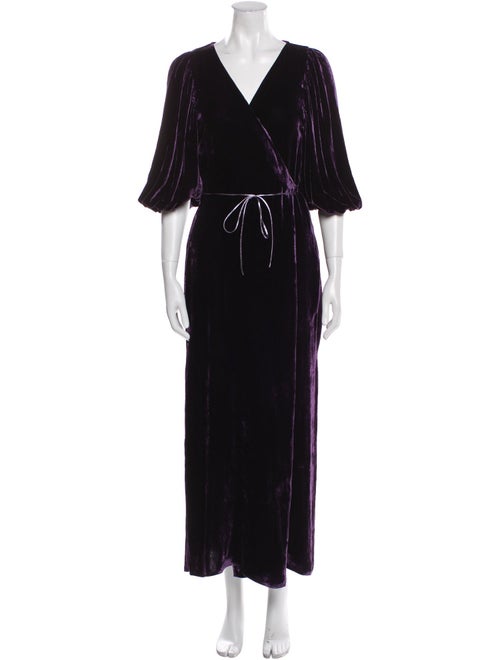 Juan Carlos Obando V-Neck Long Dress