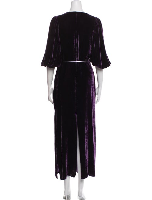 Juan Carlos Obando V-Neck Long Dress