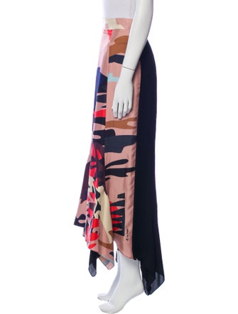 Juan Carlos Obando Silk Midi Length Skirt