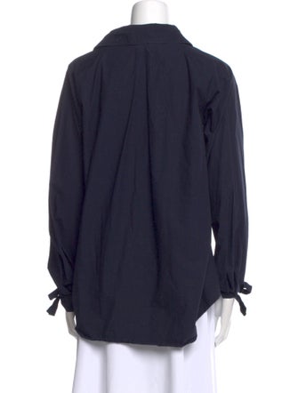 Juan Carlos Obando V-Neck Long Sleeve Blouse