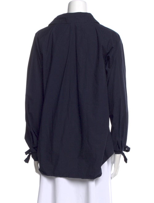 Juan Carlos Obando V-Neck Long Sleeve Blouse