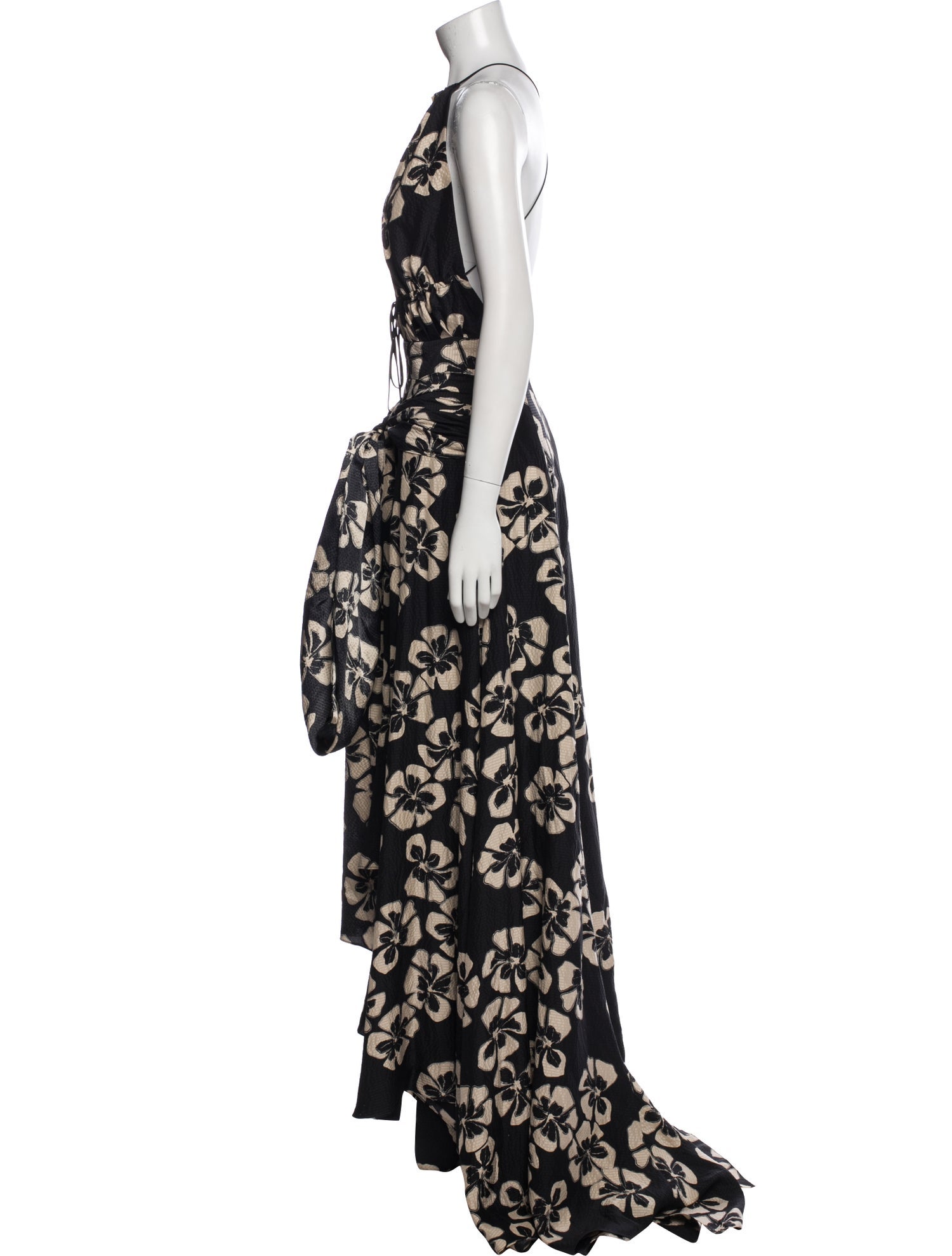 Juan Carlos Obando Silk Long Dress