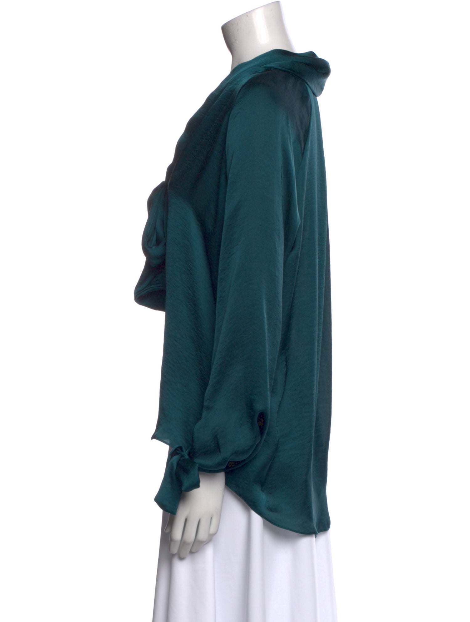 Juan Carlos Obando V-Neck Long Sleeve Blouse