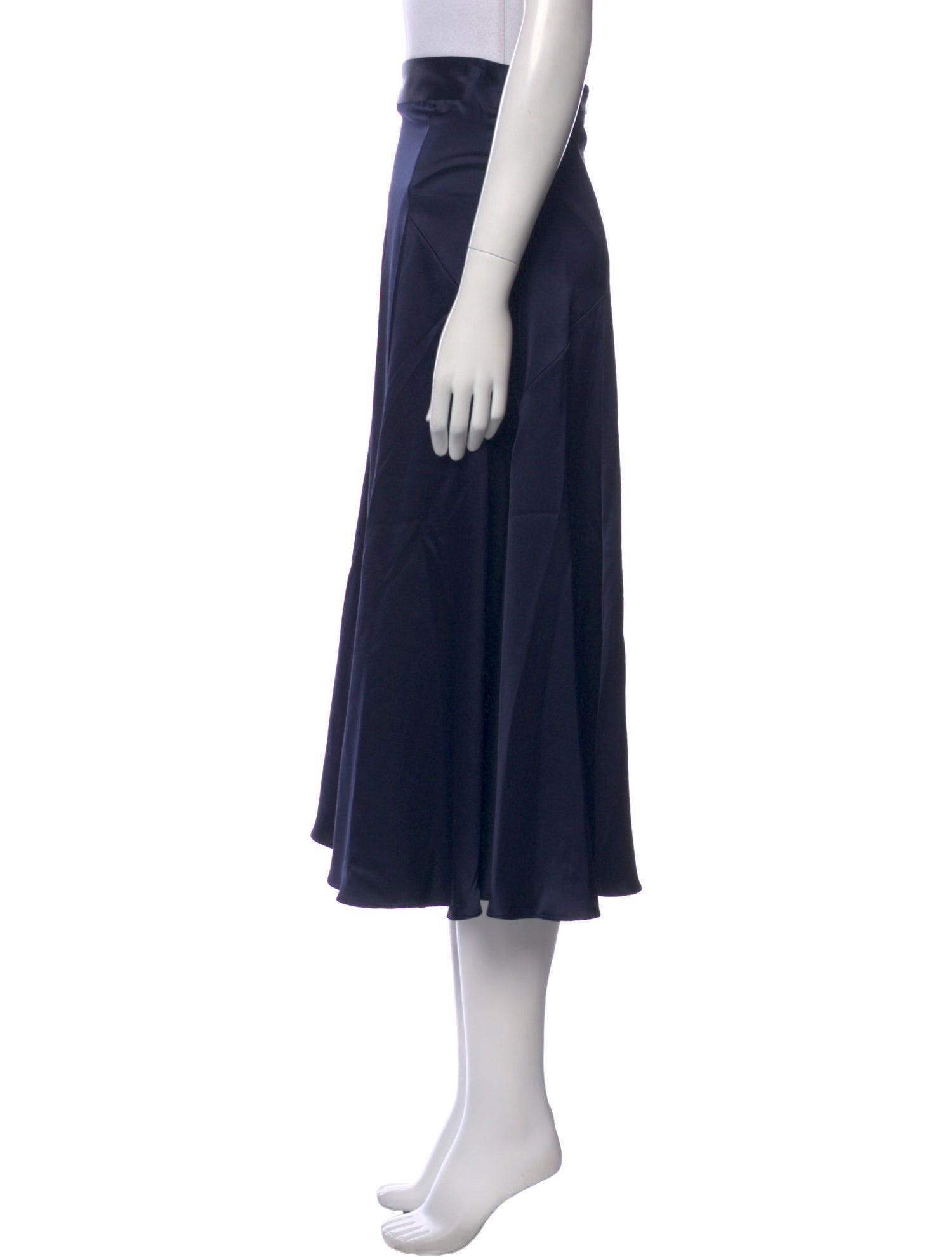 Juan Carlos Obando Silk Midi Length Skirt