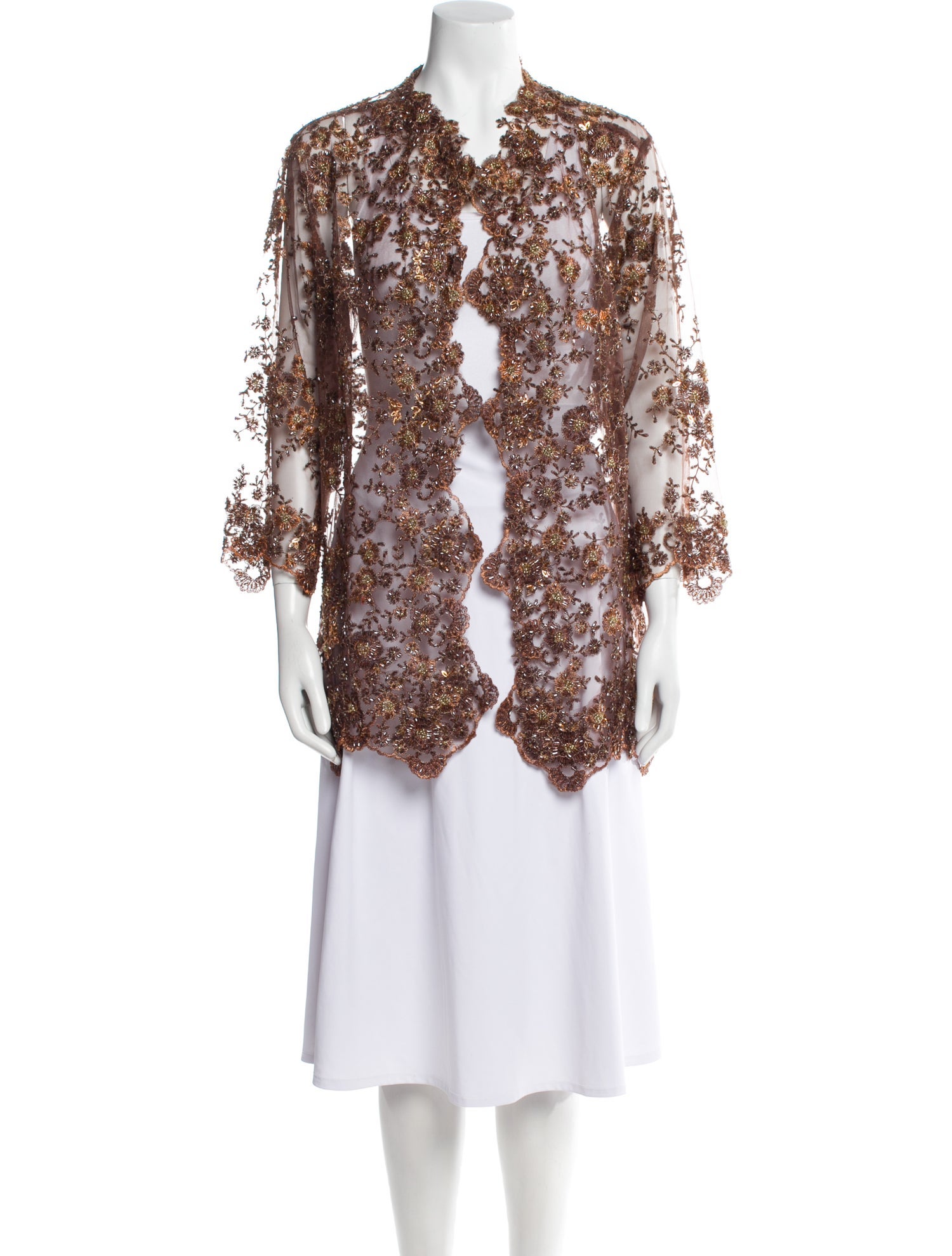 Juan Carlos Pinera Lace Pattern Jacket